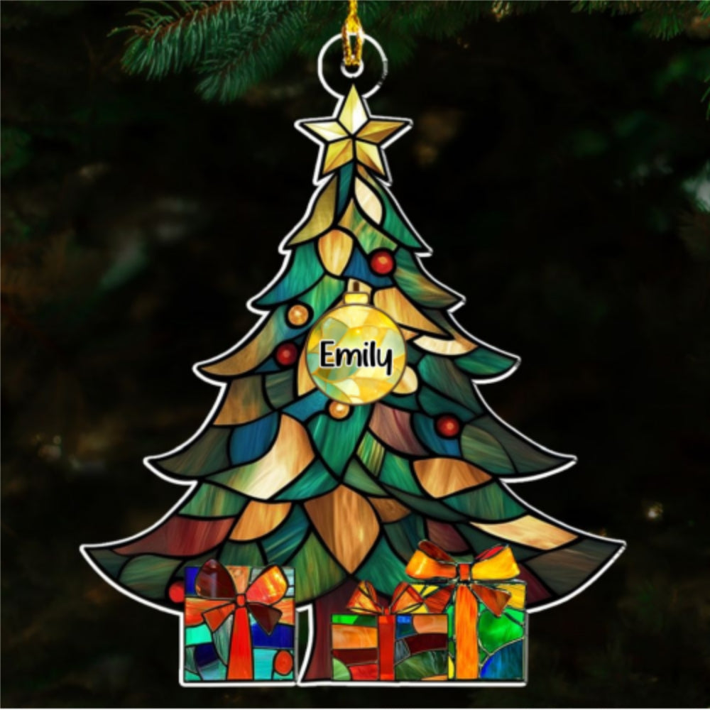 Holiday Family Tree - Personalized Custom Acrylic Ornament