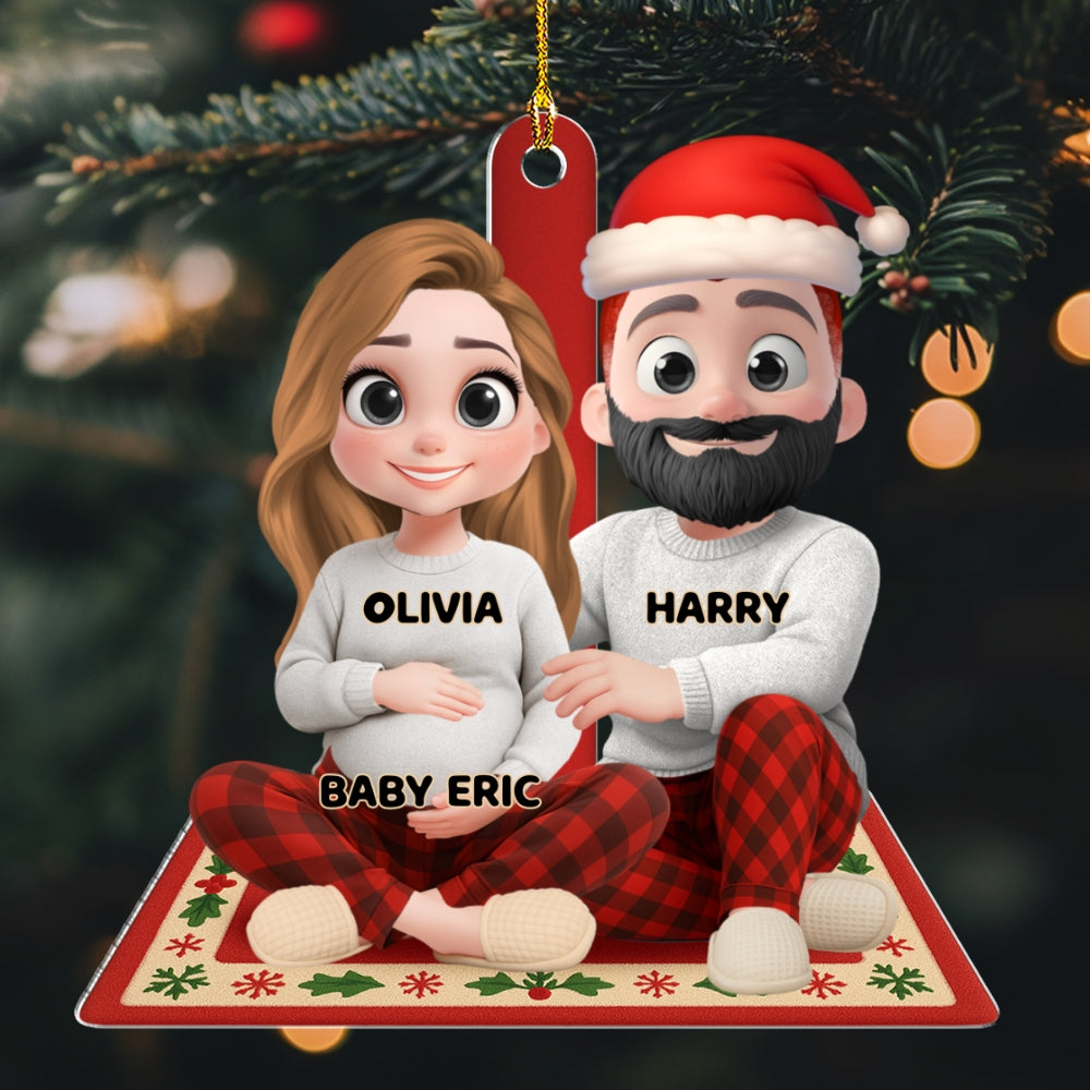 Our Bun In The Oven - Personalized Custom Acrylic Ornament