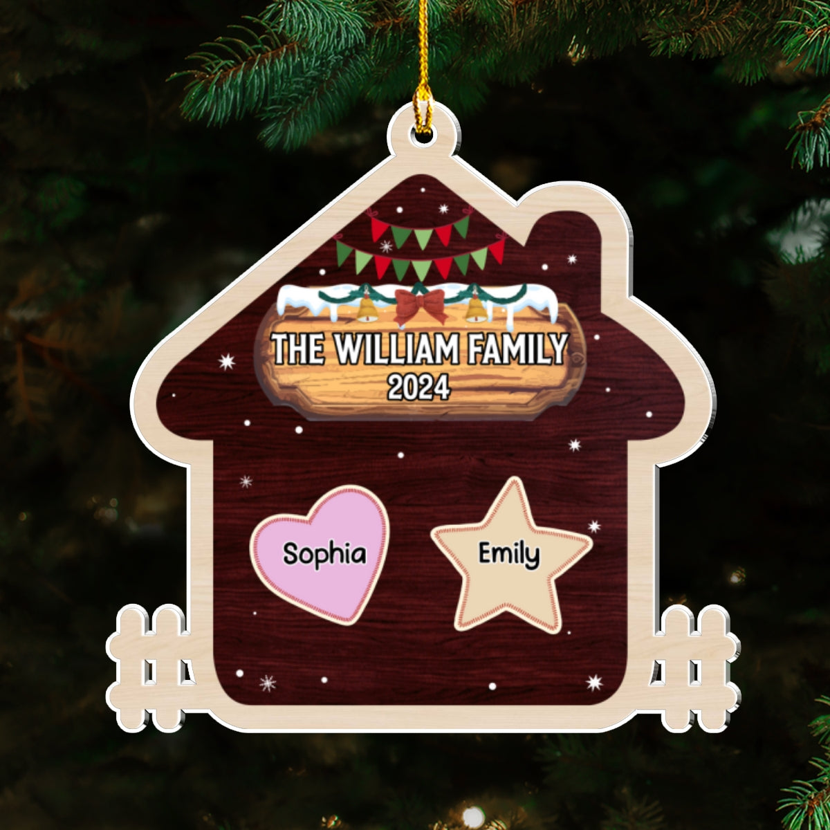The Christmas House - Personalized Custom Acrylic Ornament