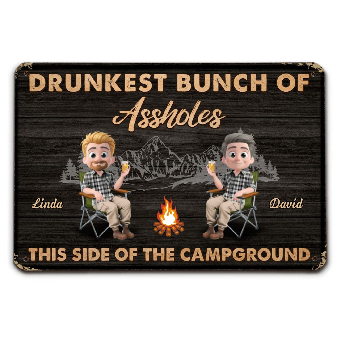 We Are Not Alcoholics - Personalized Custom Metal Sign