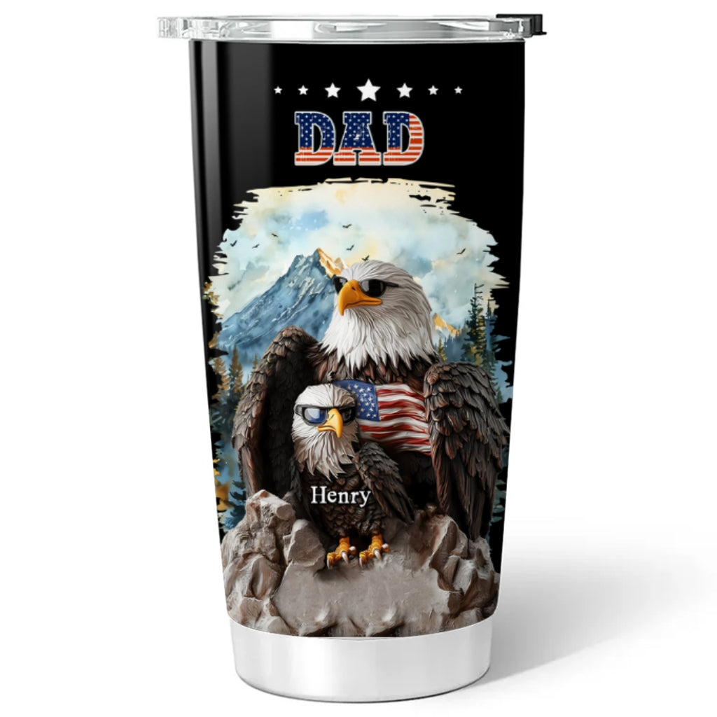Eagle Papa - Personalized Custom Tumbler