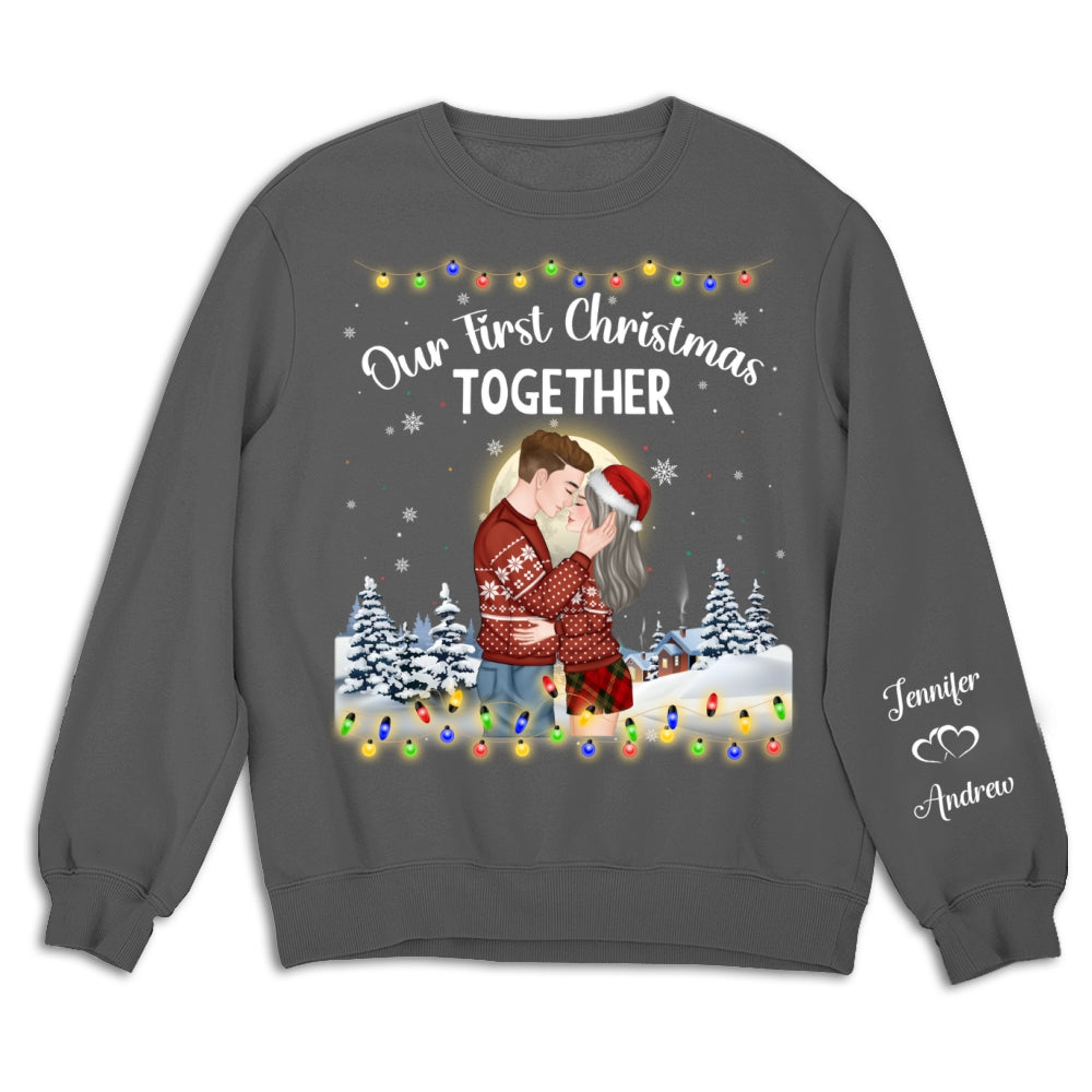 Couple Together Christmas - Personalized Custom Sweatshirt