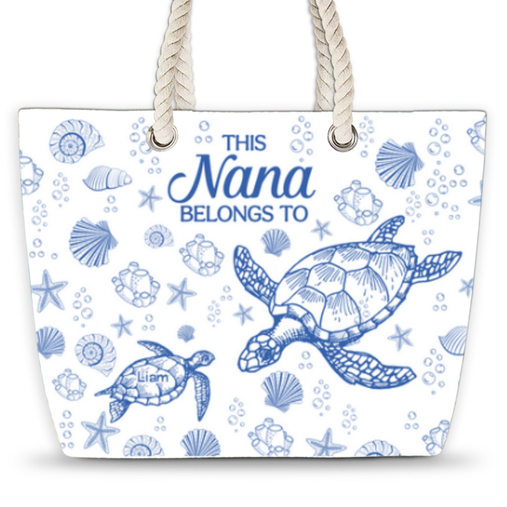 Grandma At The Beach - Personalized Custom Beach Bag