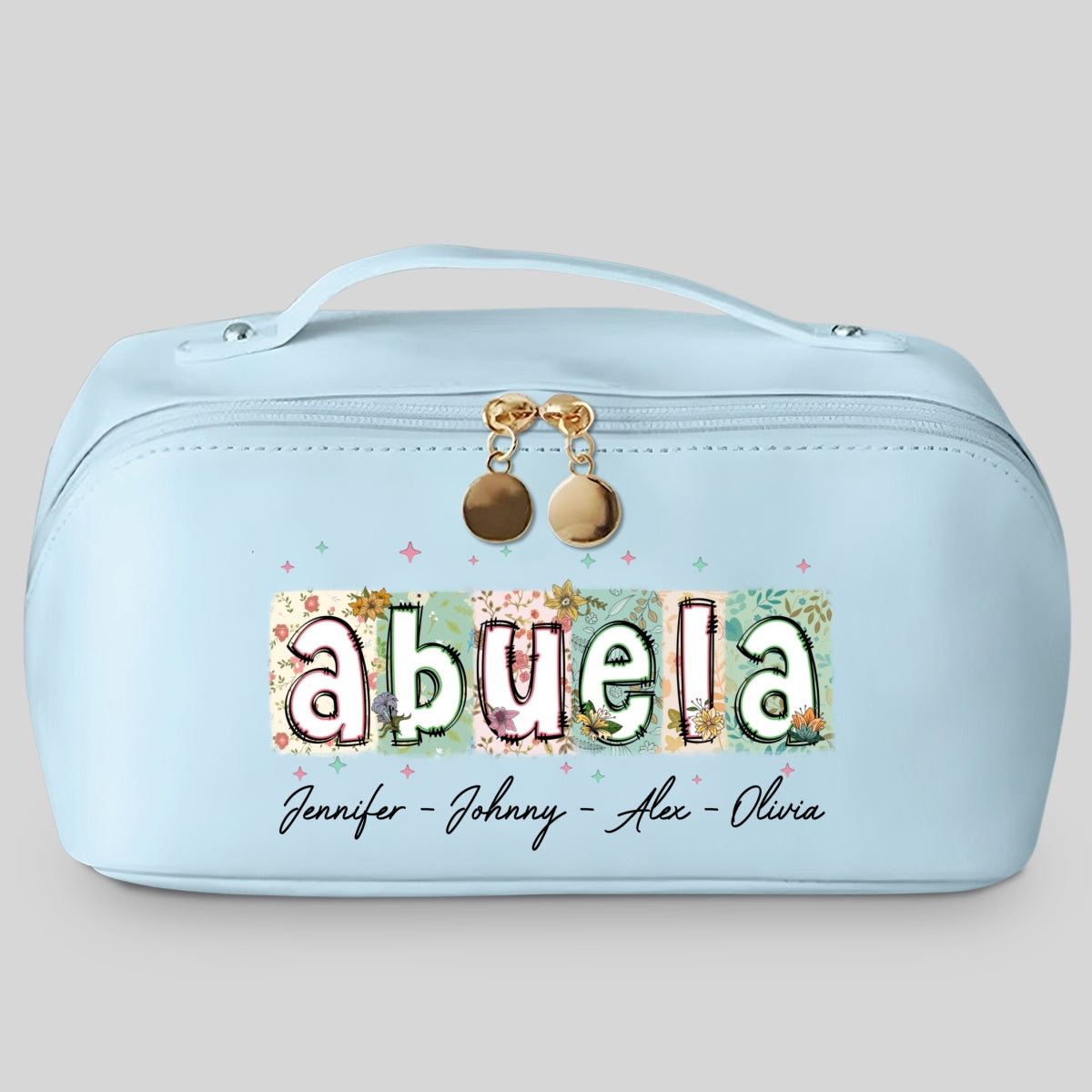 You Are The Piece That Holds Us Together - Personalized Custom Leather Makeup Bag