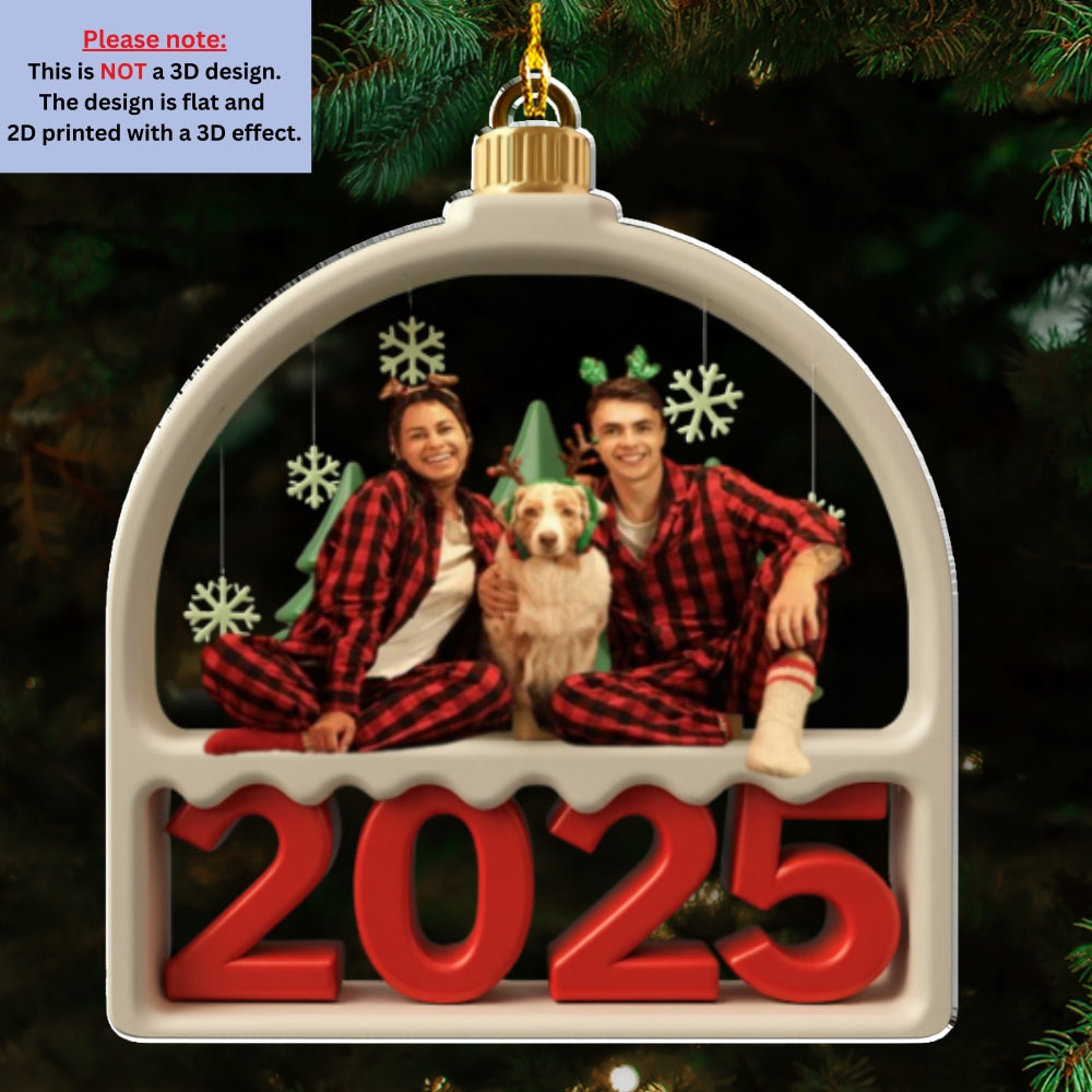 Family Furry Photo - Personalized Custom Acrylic Ornament