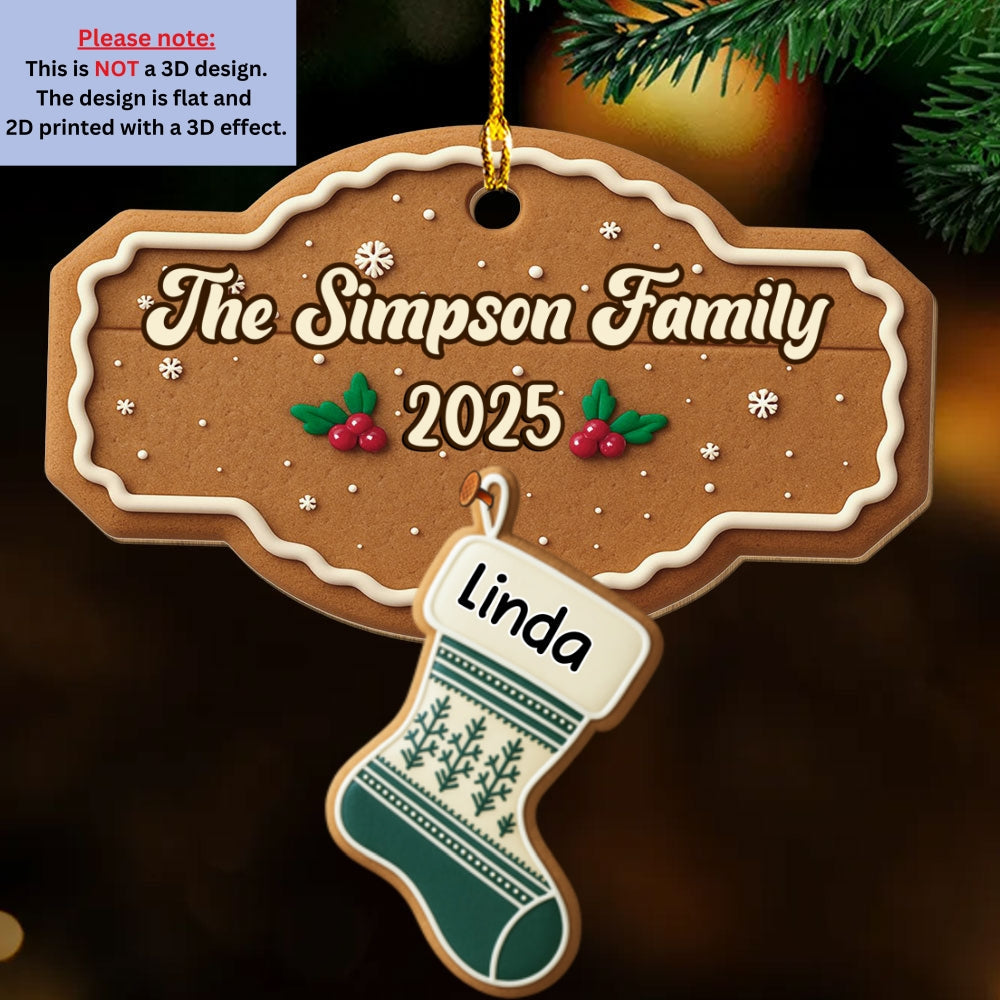 Home Is Our Christmas Heart - Personalized Custom Wood Ornament