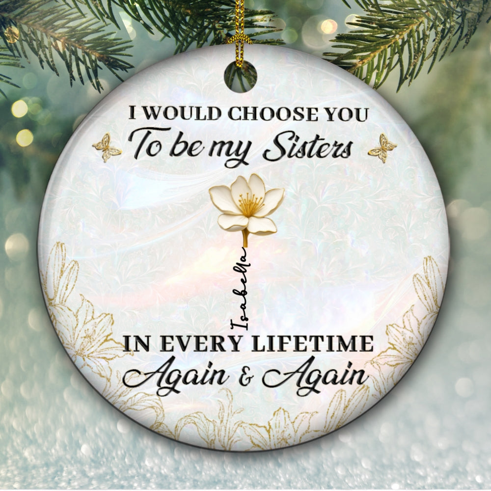 Always Choose You - Personalized Custom Ceramic Ornament