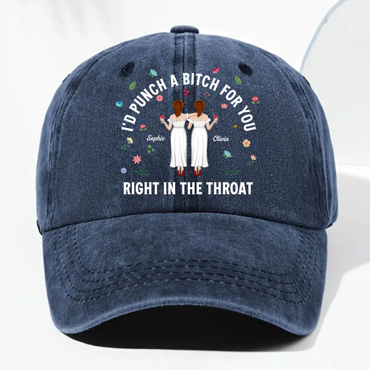 Do It For You - Personalized Custom Vintage Washed Denim Cap