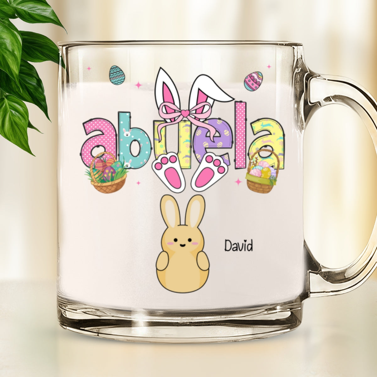 The Love Of Grandma Is Endless - Personalized Custom Glass Mug