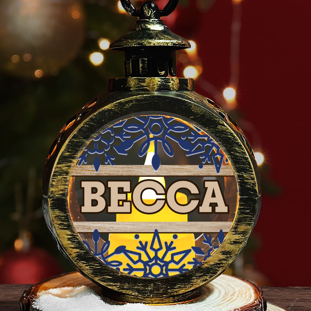 Christmas Is Coming - Personalized Custom Christmas Lantern