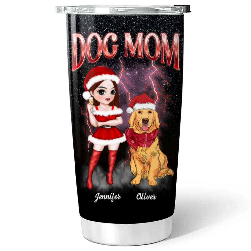 Dog Mom Vintage - Personalized Custom Tumbler