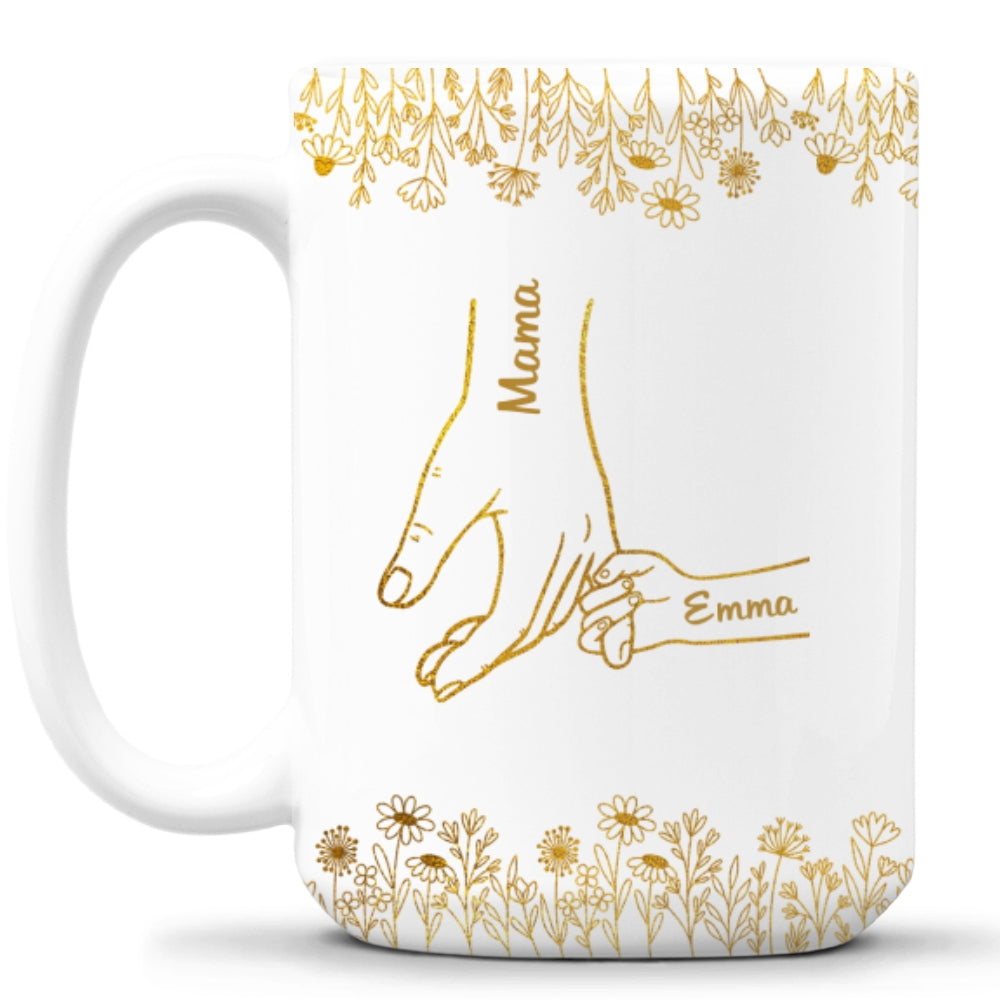 Love Mom Grandma - Personalized Custom Coffee Mug