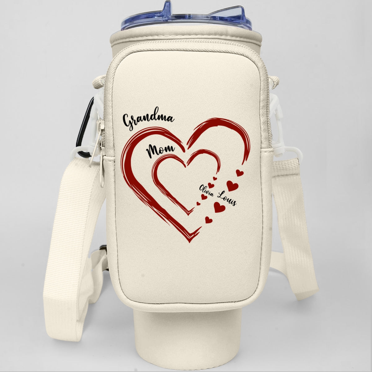 Kids And Grandkids Make Life Grand - Personalized Custom Water Bottle Carrier Bag
