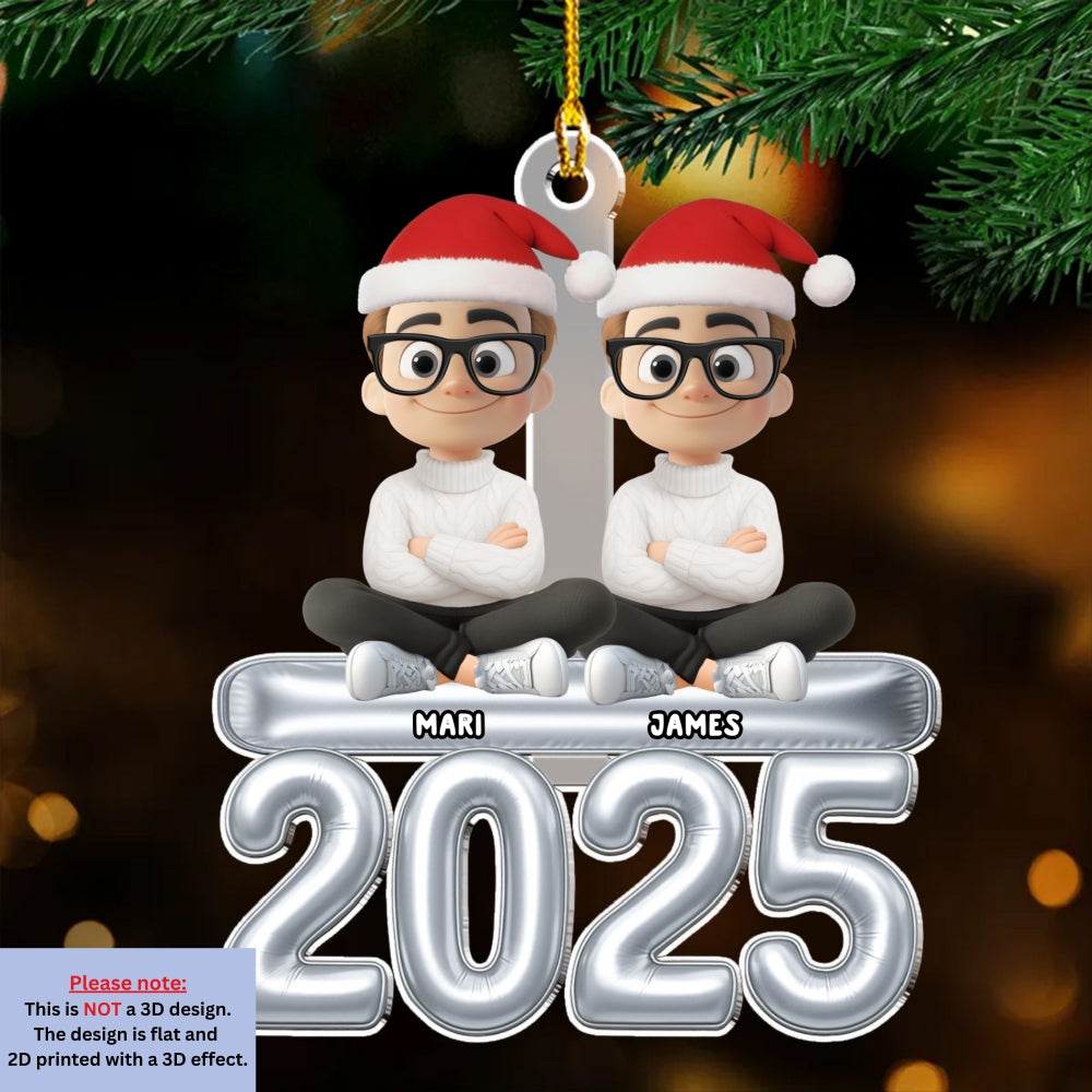 Santa Favorite Family - Personalized Custom Acrylic Ornament