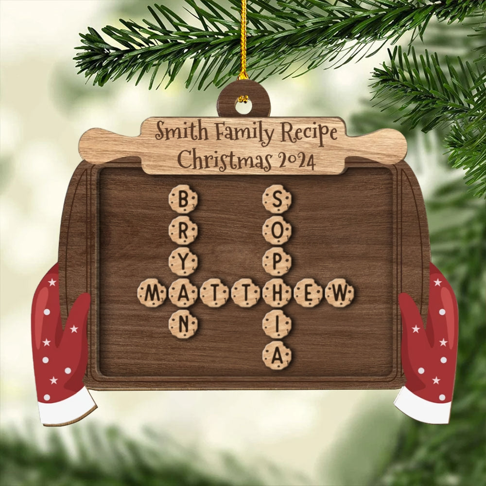 Family Favorite Cookies - Personalized Custom Wood Ornament