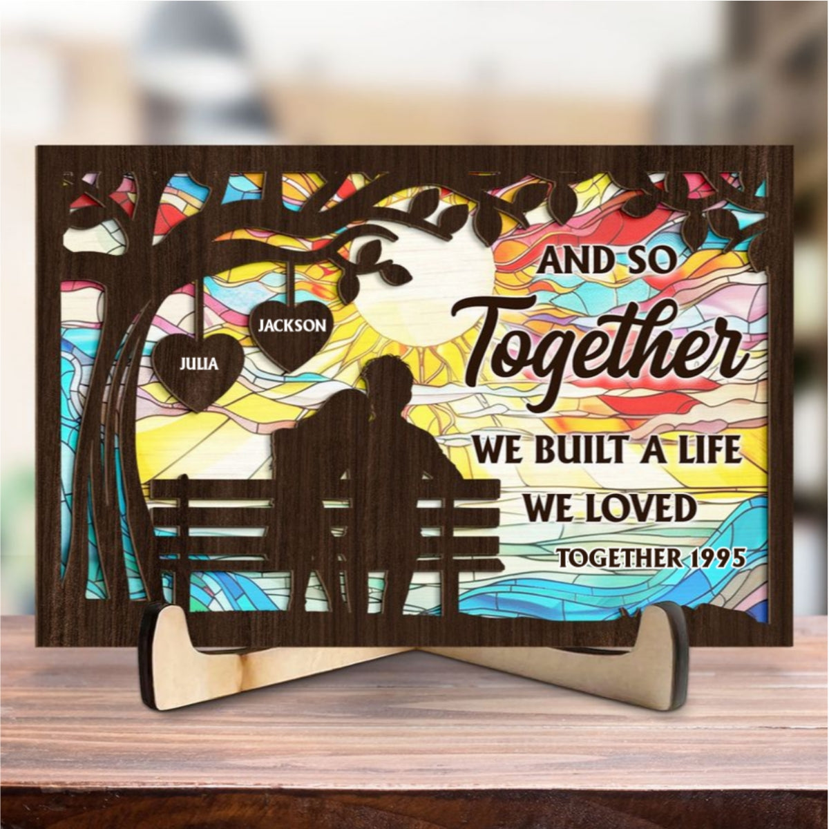 Built A Life - Personalized Custom Wooden Plaque