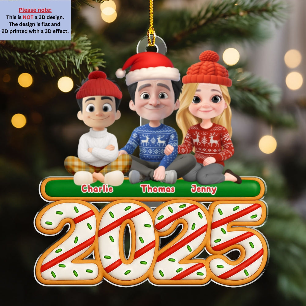 We And Our Kids Tree Cake - Personalized Custom Acrylic Ornament