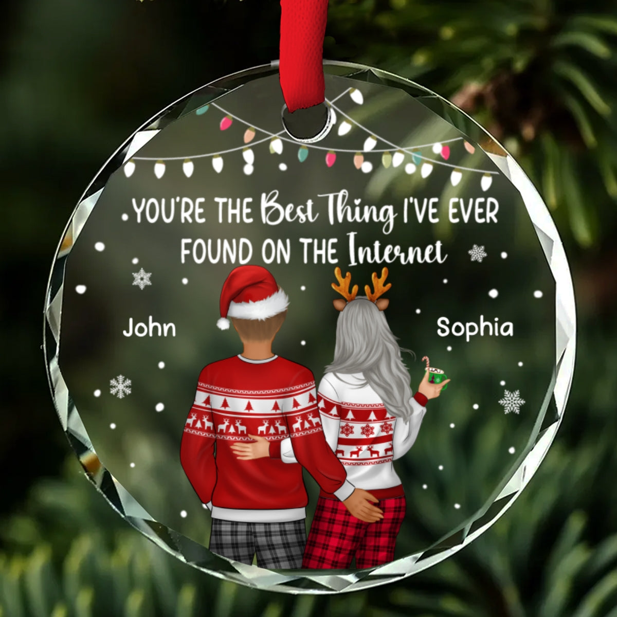 You Are The Best Thing - Personalized Custom Glass Ornament