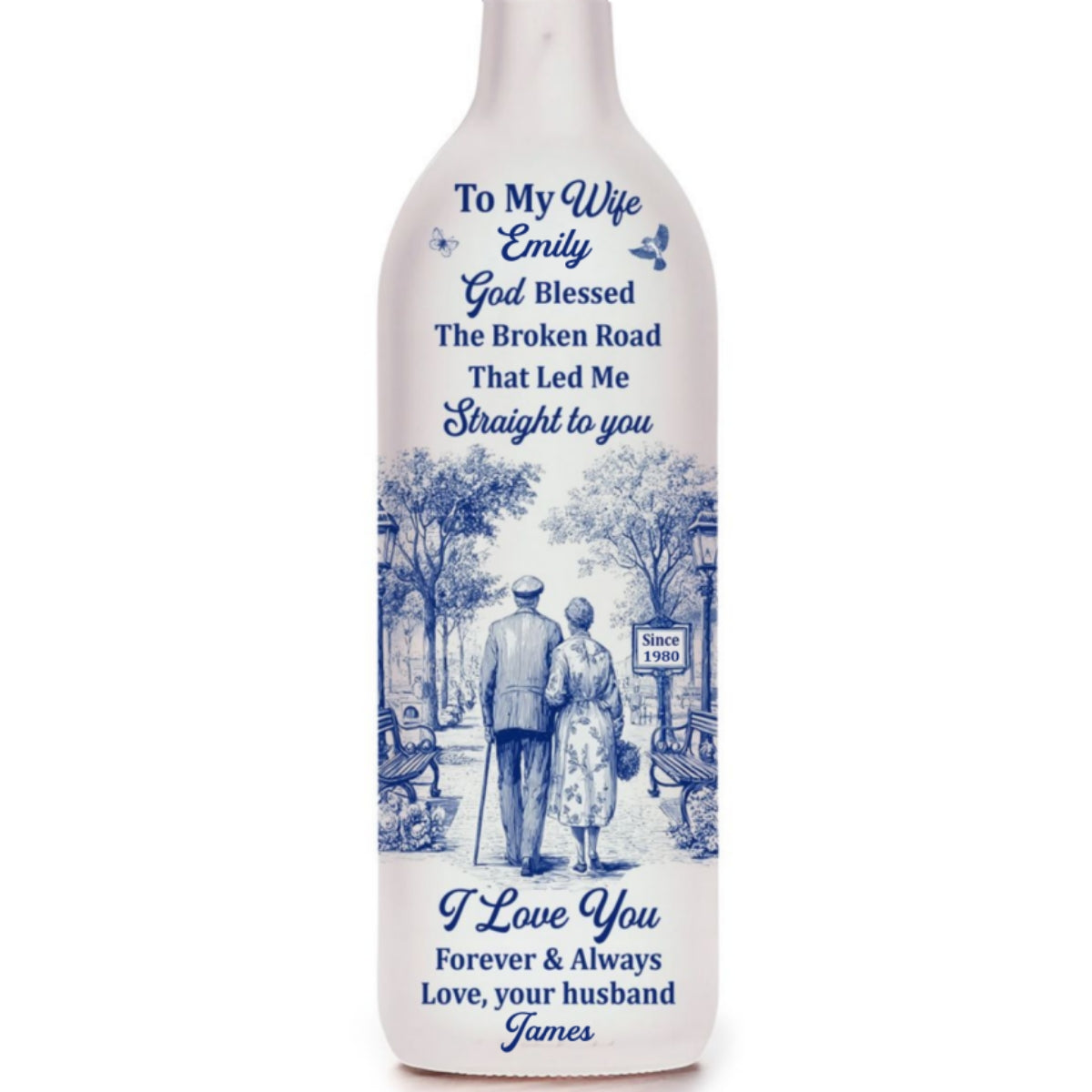 I Love You - Personalized Custom Bottle Lamp