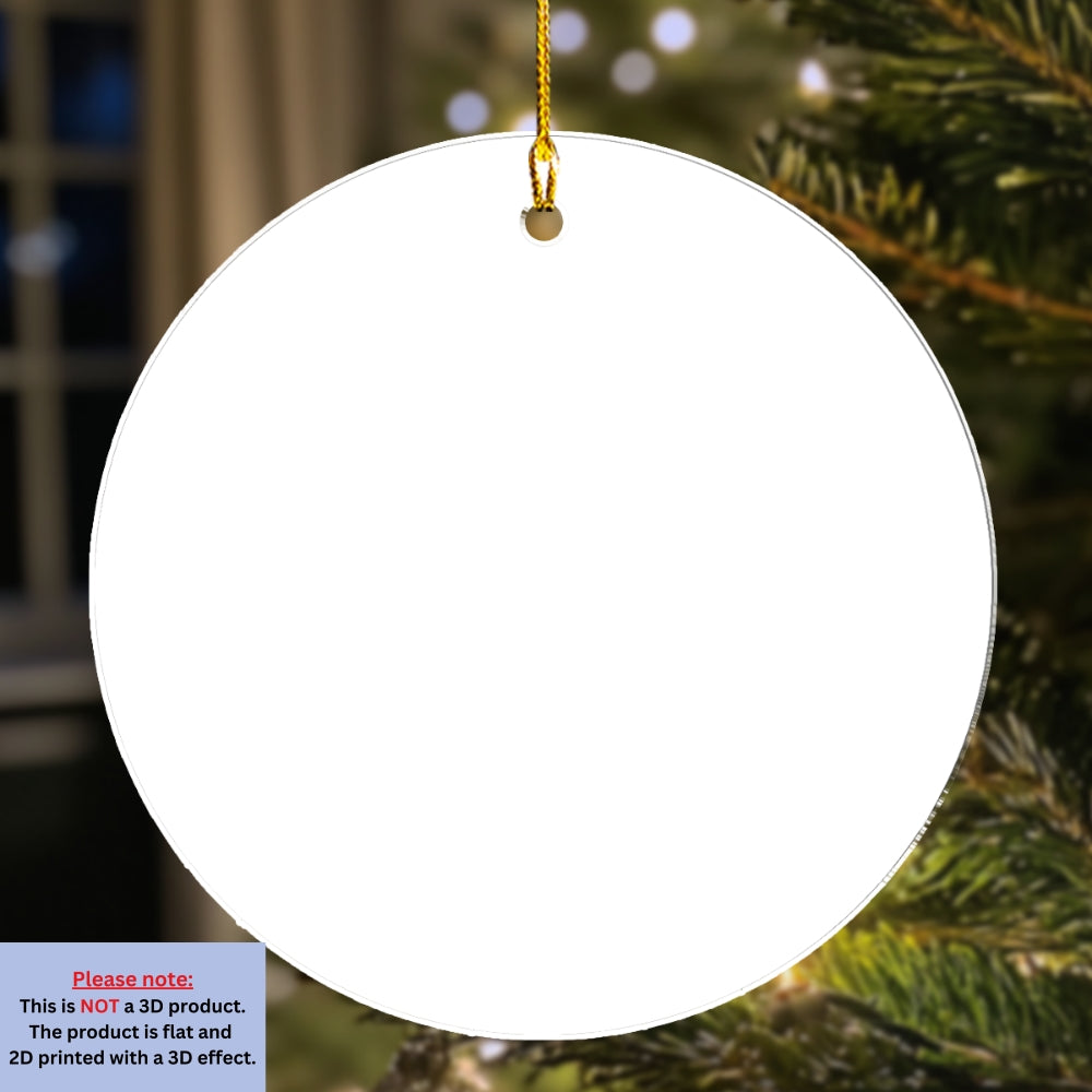 Sisters Bloom Like Butterflies - Personalized Custom 3D Inflated Effect Acrylic Ornament