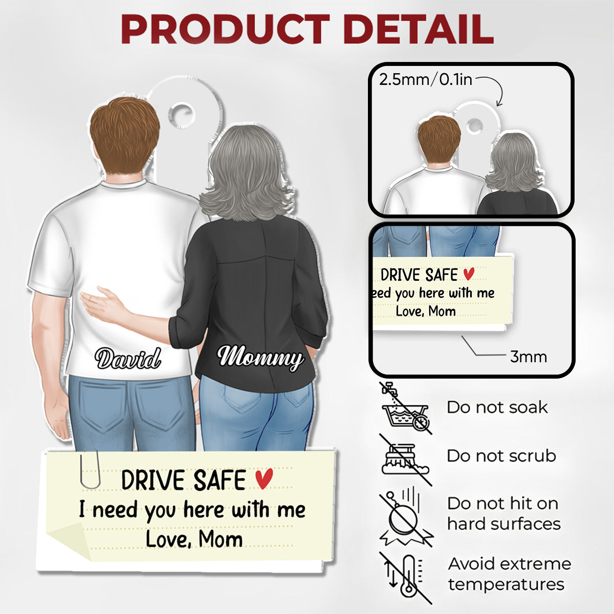 I Need You Here - Personalized Custom Car Ornament