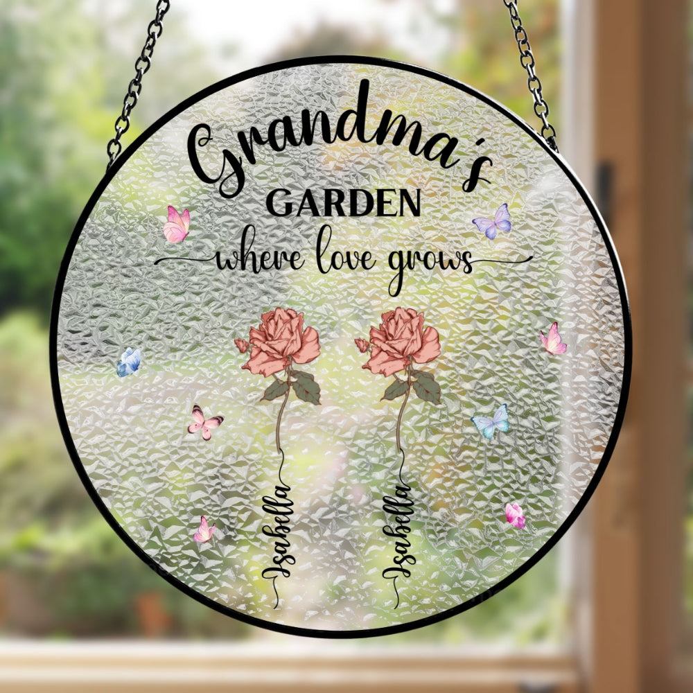 Our Love Grows Here - Window Hanging Suncatcher