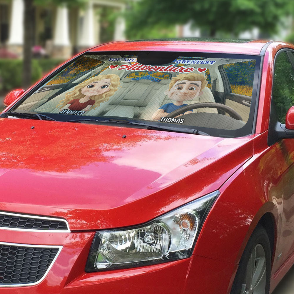 Greatest Adventure - Personalized Custom Car Sunshade