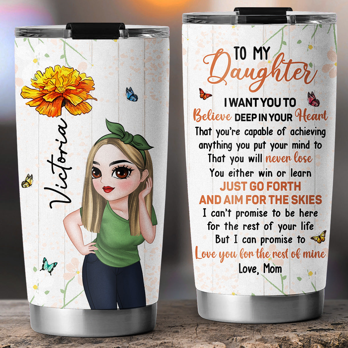 Just Go Forth - Personalized Custom Tumbler