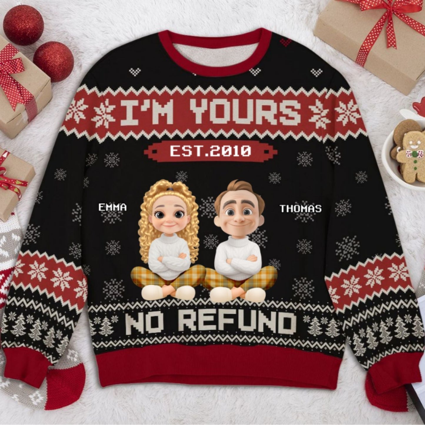 No Return I Am Yours - Personalized Custom All-Over-Print Sweatshirt