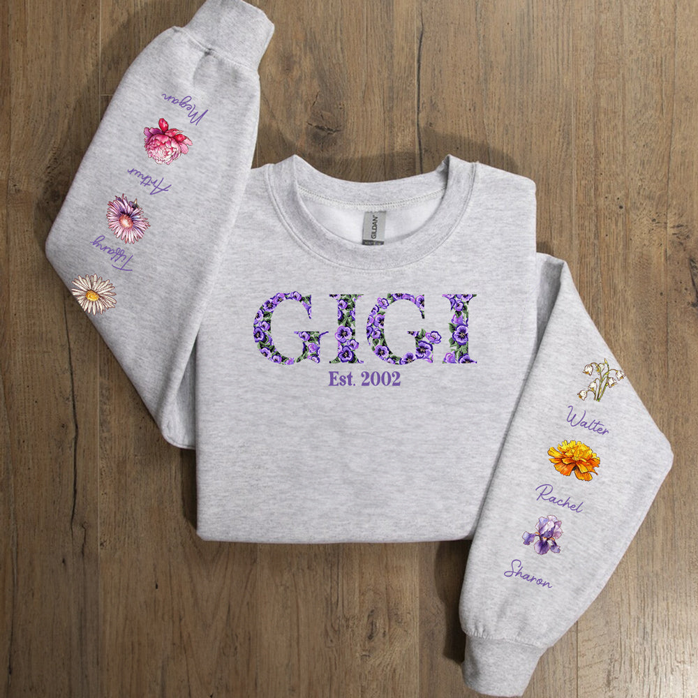 Blessed To Be Called Grandma - Personalized Custom Sweatshirt