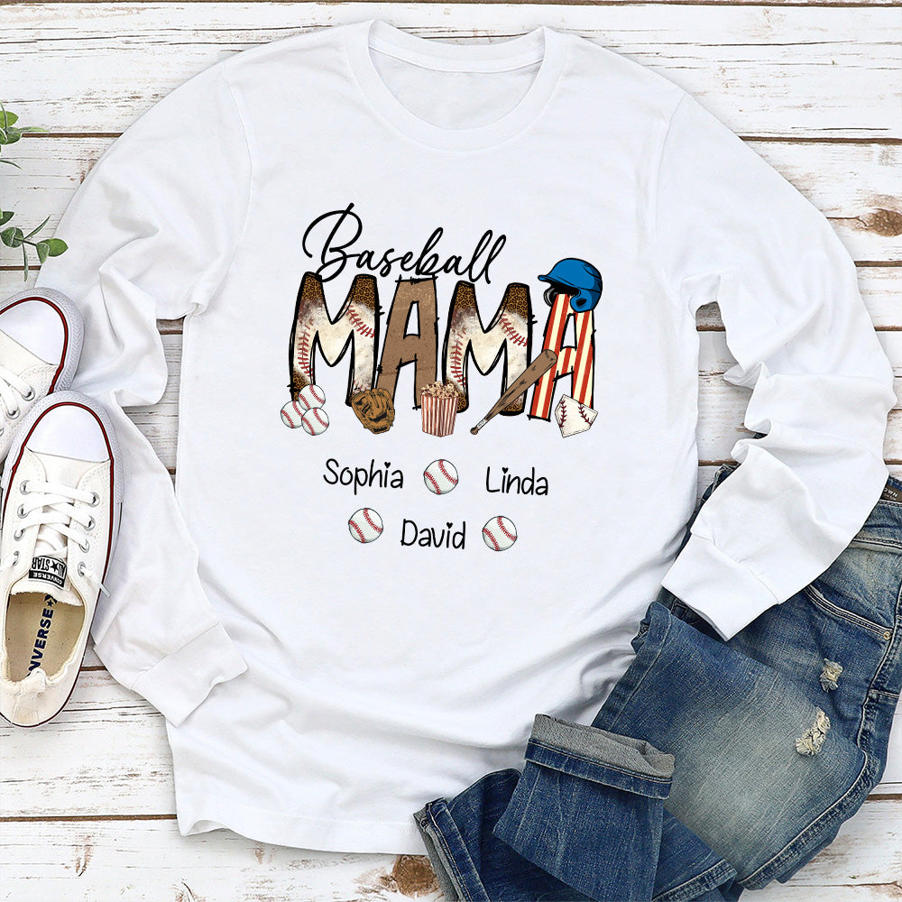 Baseball Mama - Personalized Custom Shirt