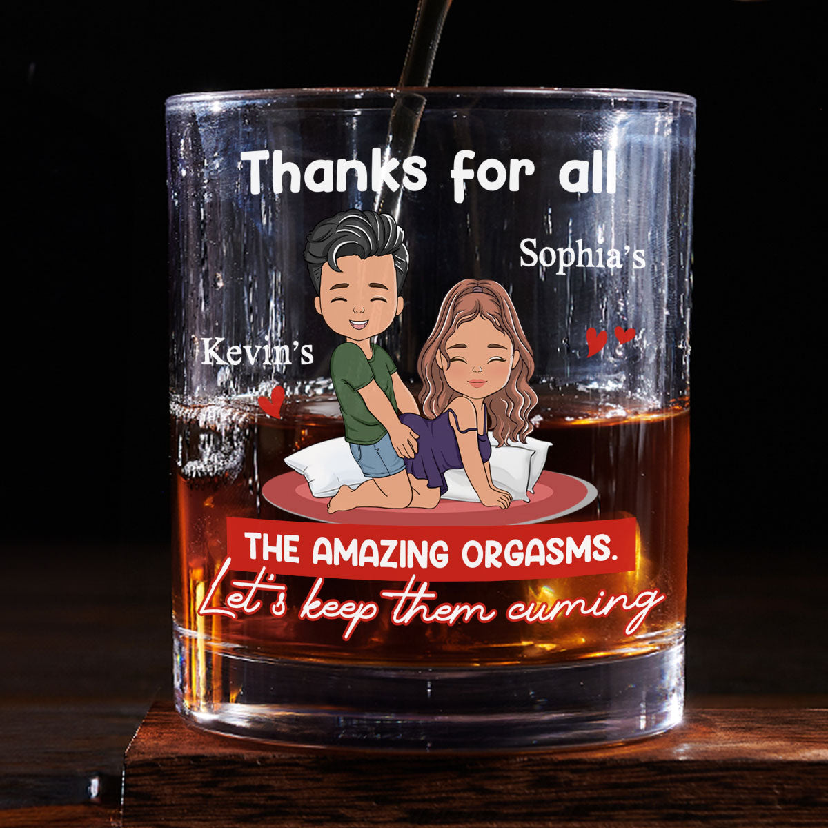 Thanks For All The Good Things - Personalized Custom Whiskey Glass