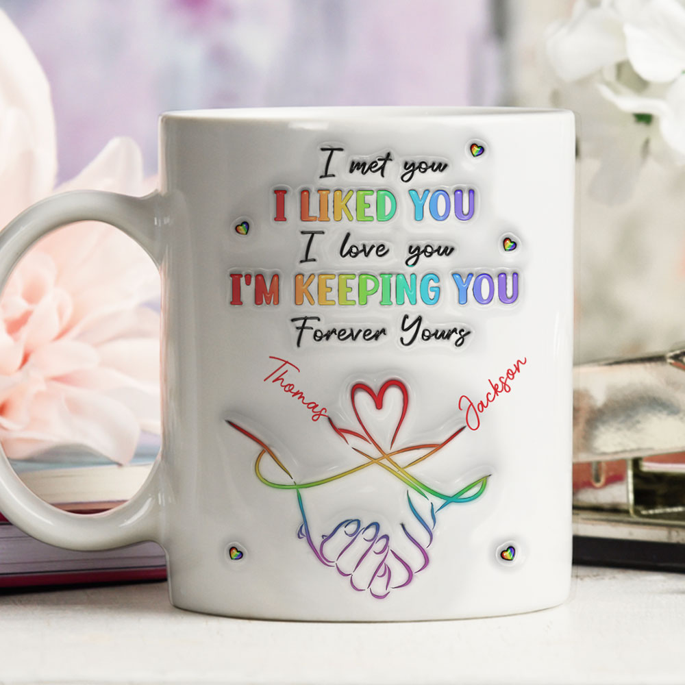 I Love You Love Is Love - Personalized Custom 3D Inflated Effect Mug