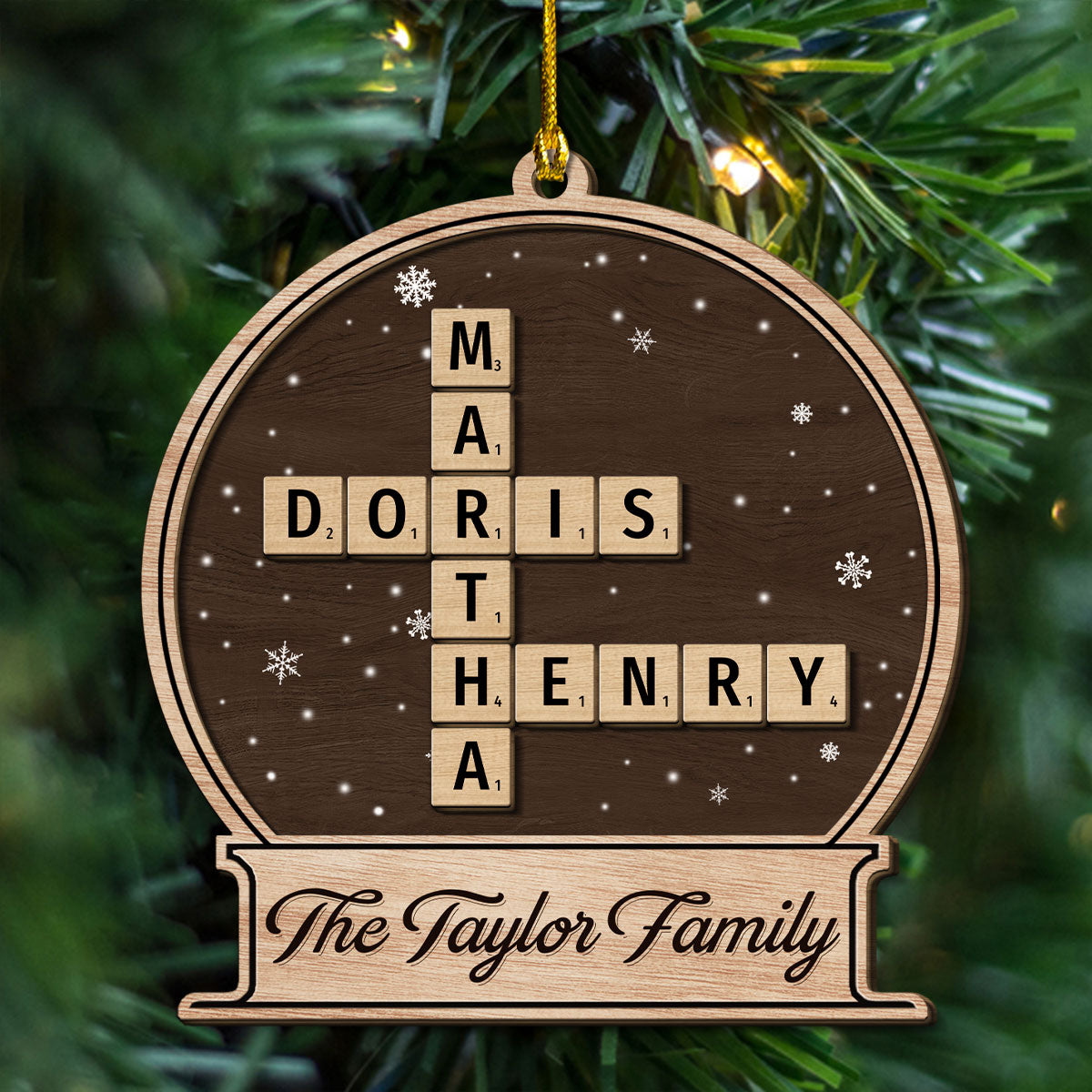 At Christmas, All Roads Lead Home  - Personalized Custom Freeshape 2-Layered Wood Ornament