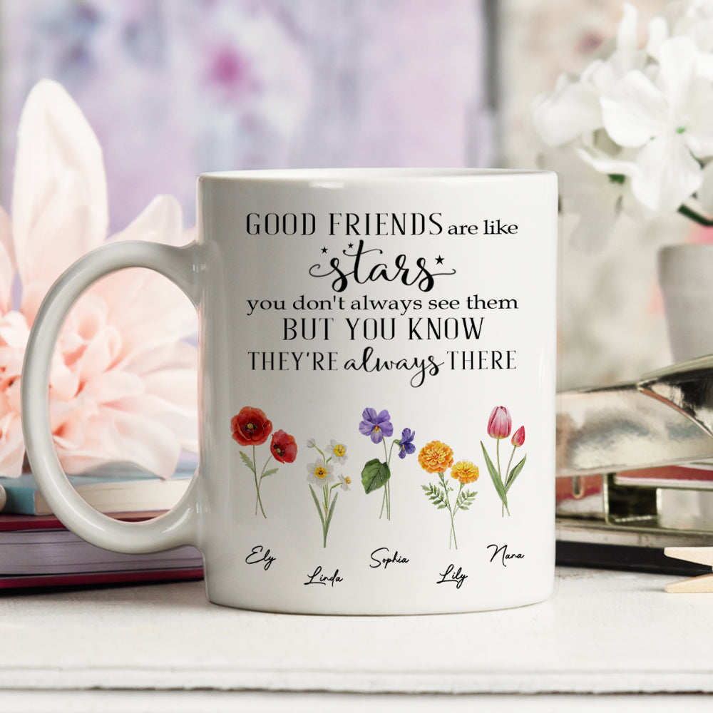 Friends Like Stars - Personalized Custom Coffee Mug
