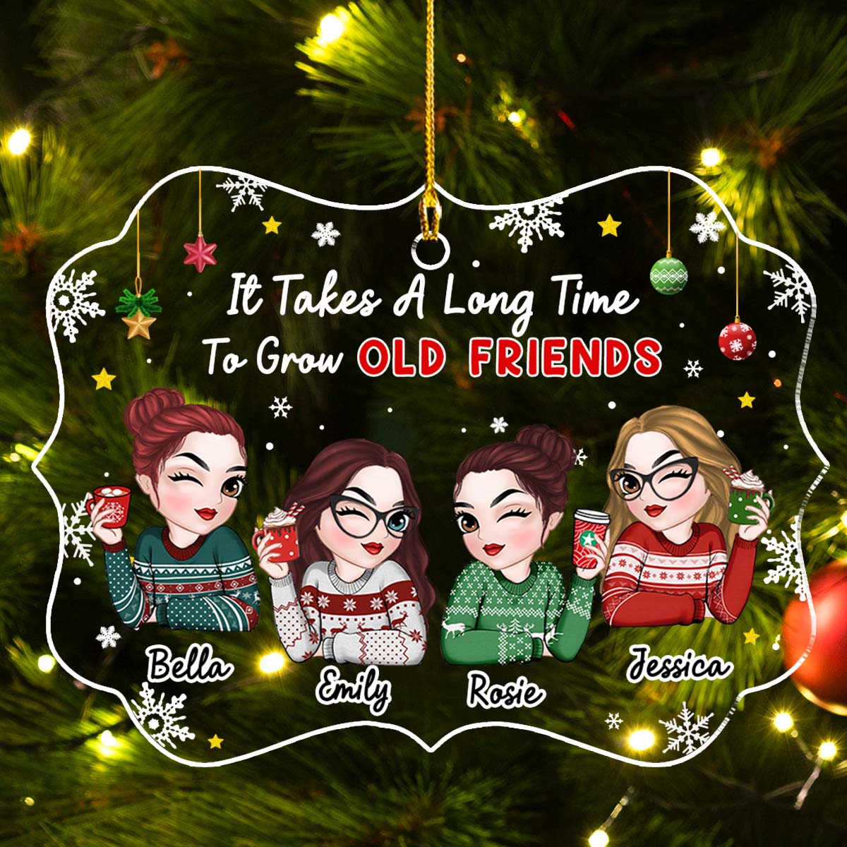 It Took Us A Long Time - Personalized Custom Acrylic Ornament