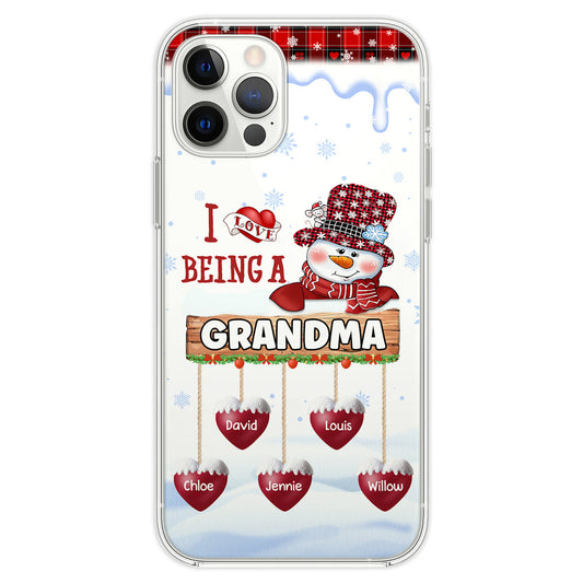 I Love Being A Grandma - Personalized Custom Phone Case