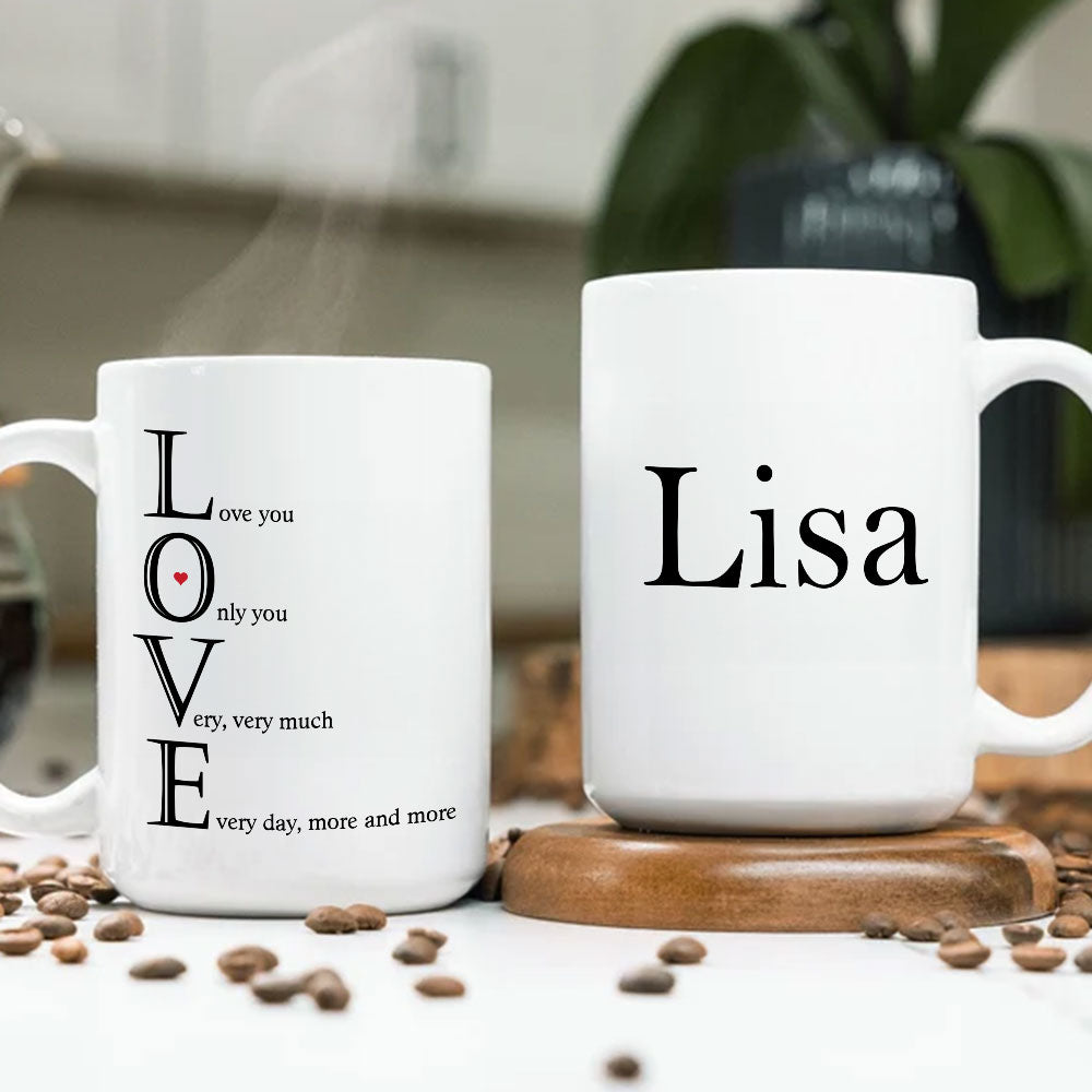 Love Meaning - Personalized Custom Coffee Mug
