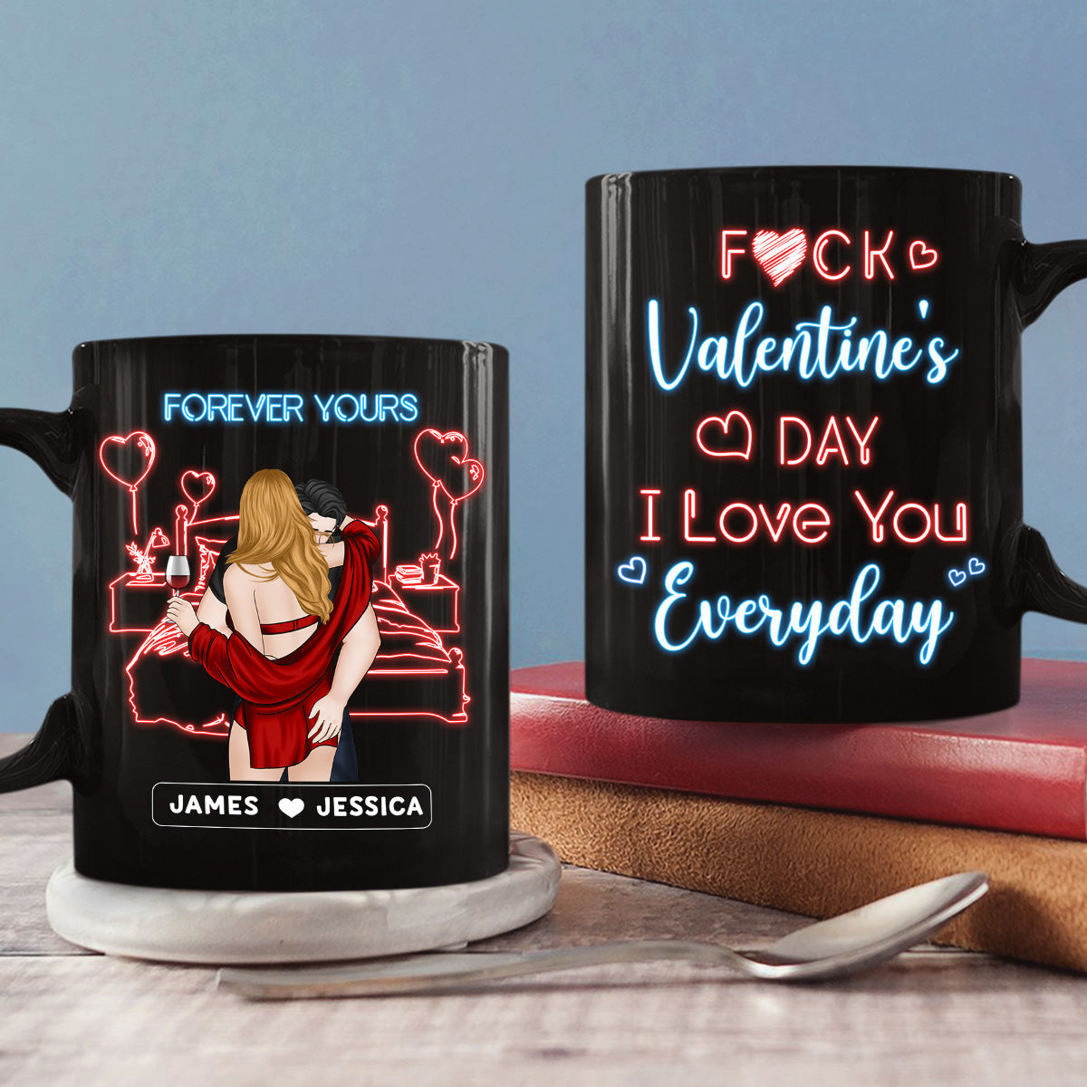 Love You Everyday -  Personalized Custom Coffee Mug