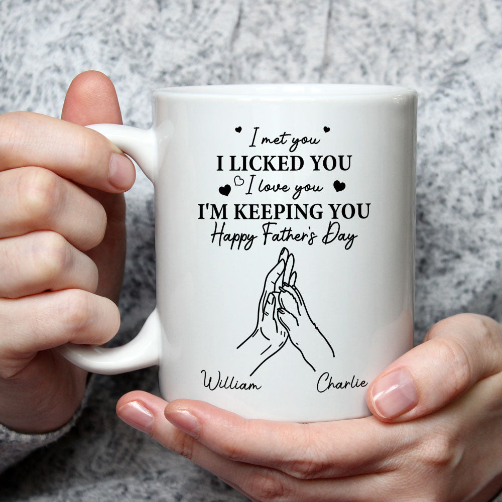 I Licked You -  Personalized Custom Coffee Mug
