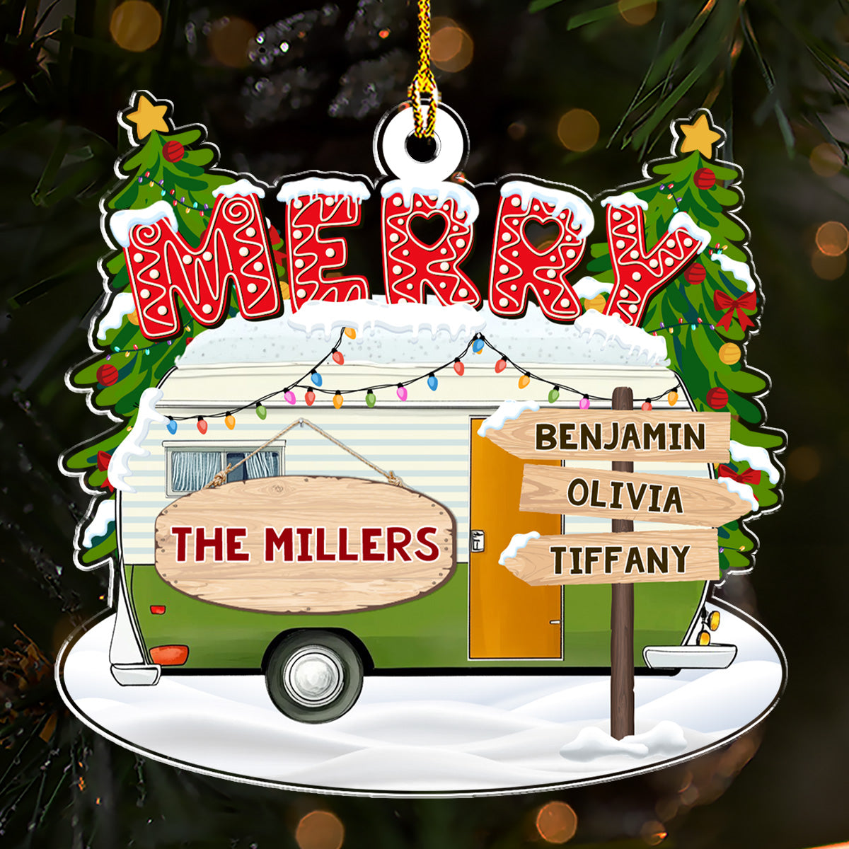 Camping Enthusiast - Personalized Custom Acrylic Ornament
