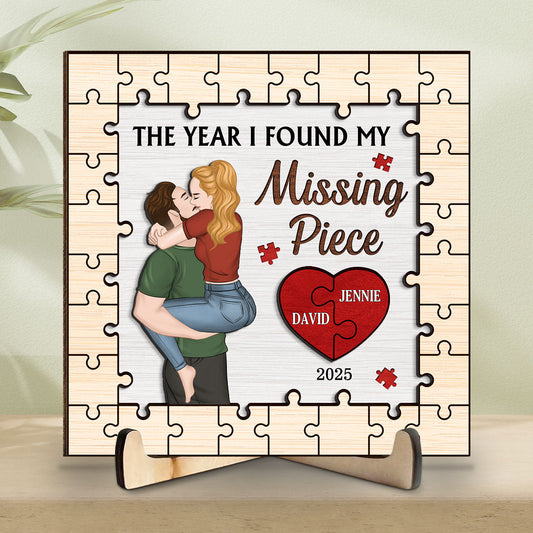 Couple With Love - Personalized Custom Wooden Plaque