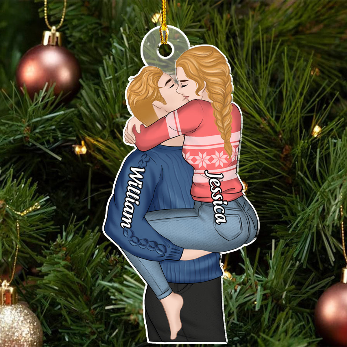 I Found My Missing Piece - Personalized Custom Acrylic Ornament