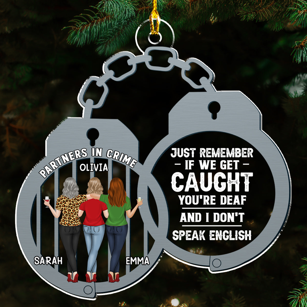 Just Remember Bestie - Personalized Custom Acrylic Ornament