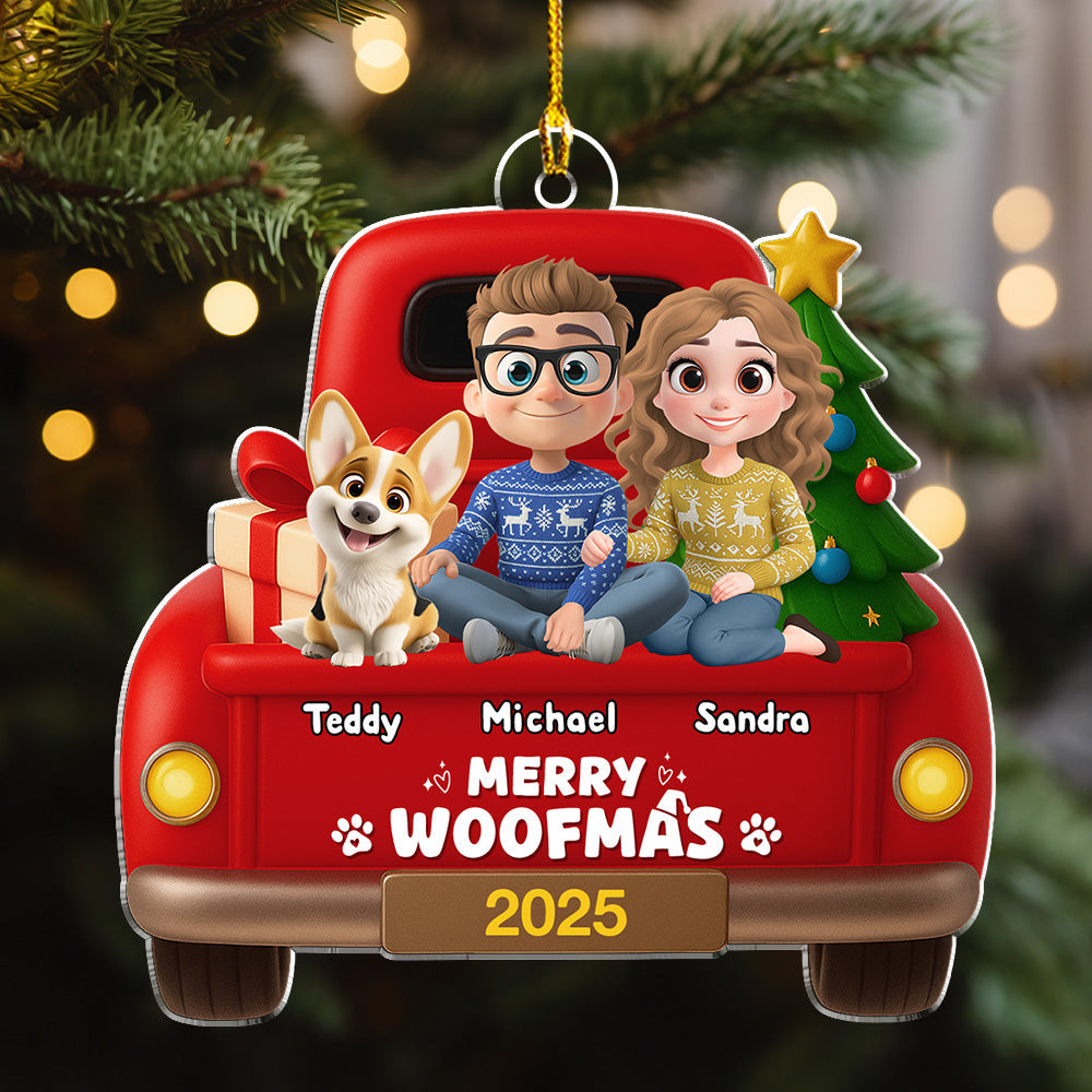 Hop On Da Car - Personalized Custom 3D Effect Acrylic Ornament