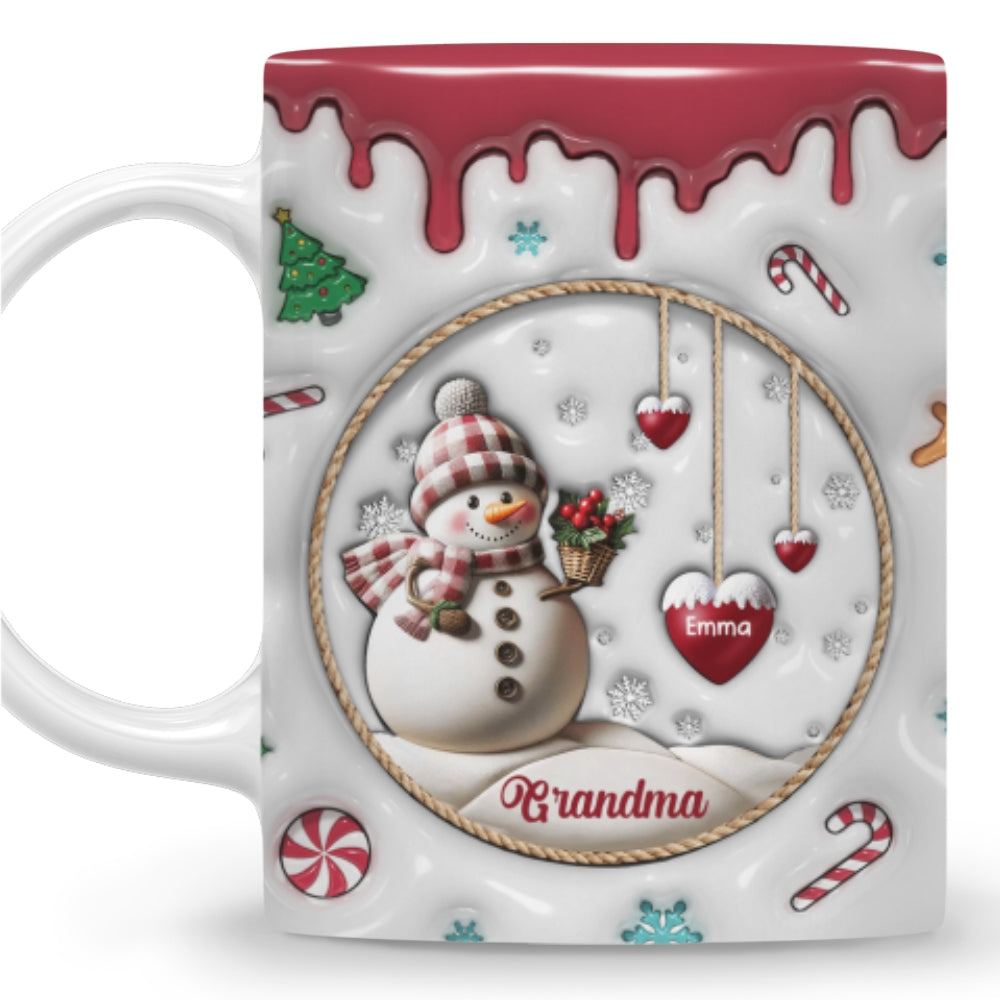 Snowman - Personalized Custom 3D Inflated Effect Mug