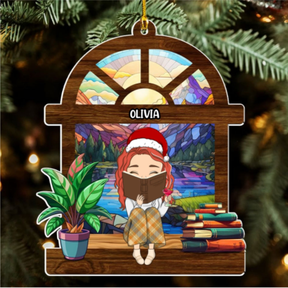 Book Lover - Personalized Custom Acrylic Ornament