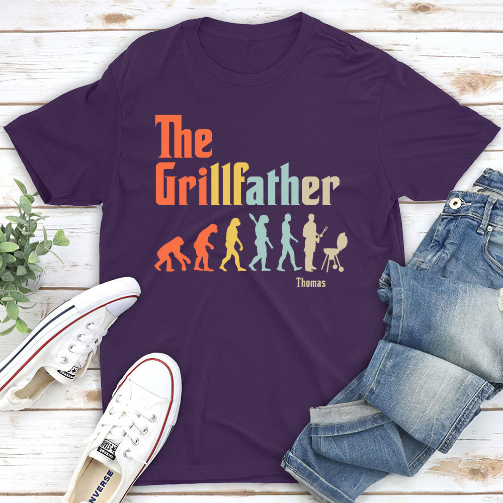 Grilling Dad Evolution - Personalized Custom Shirt