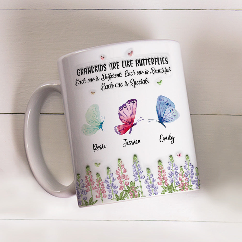 Grandchildren Make Life More Colorful - Personalized Custom 3D Inflated Effect Mug