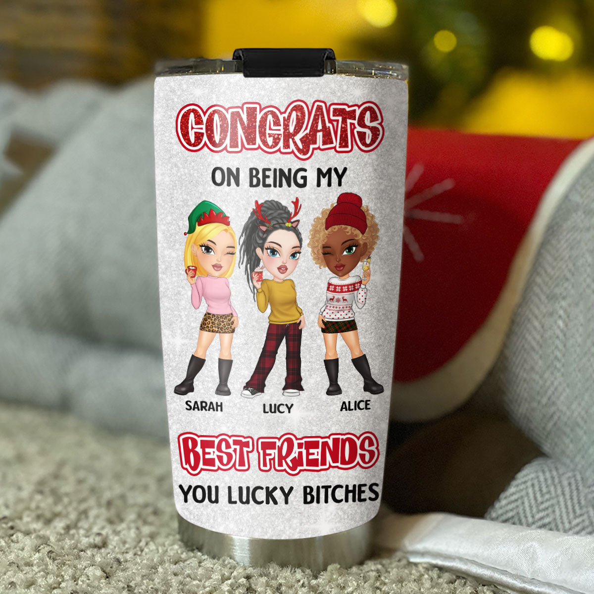 Congrats On Being My Bestie - Personalized Custom Tumbler